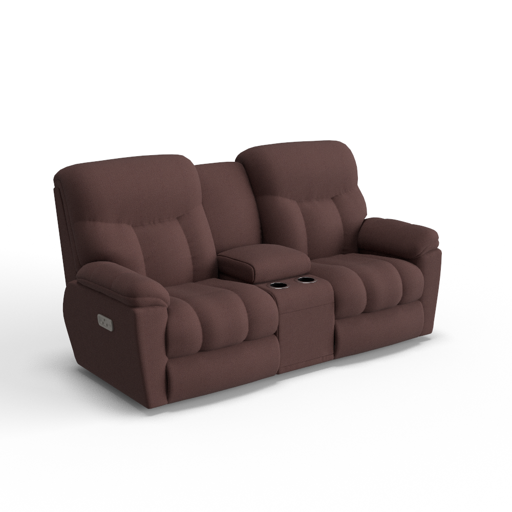 Morrison Power Reclining Loveseat w/ Headrest, Lumbar & Console